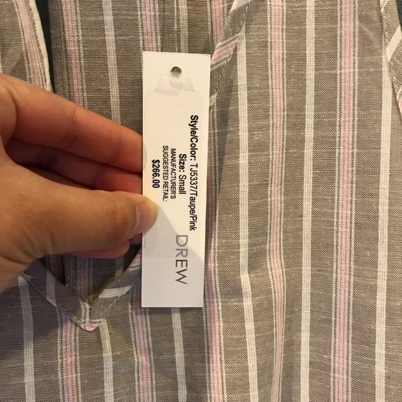 Drew Taupe striped jumpsuit NWT - Picture 4 of 7